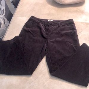 Eileen Fisher Black Cordoroy Jeans 12 petite